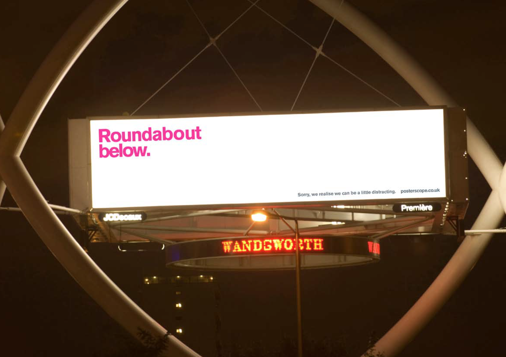'Rounabout Below' Posterscope, Dave Dye, DHM