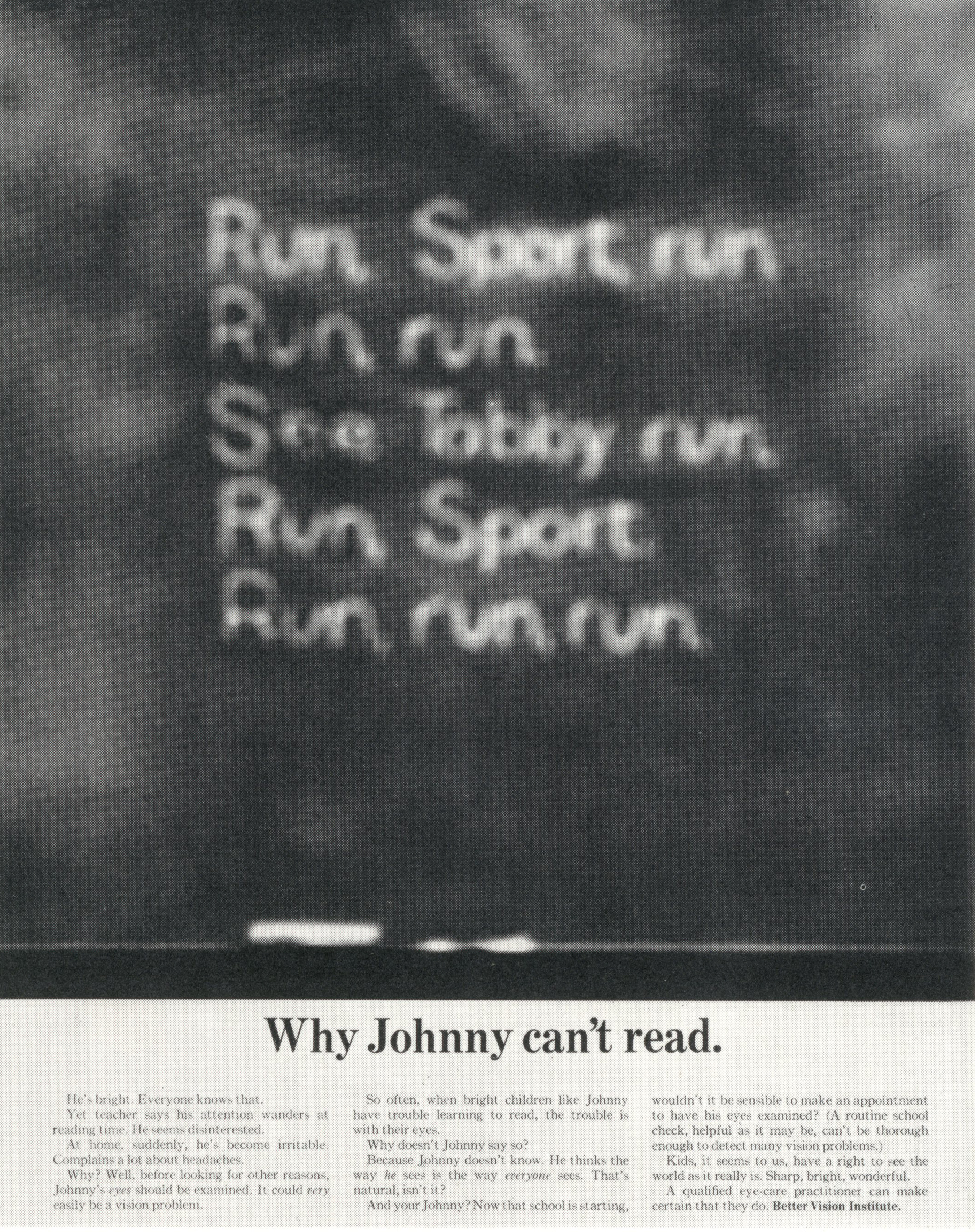 Len Sirowitz, Better Vision Institute 'See Johnny'. DDB-01