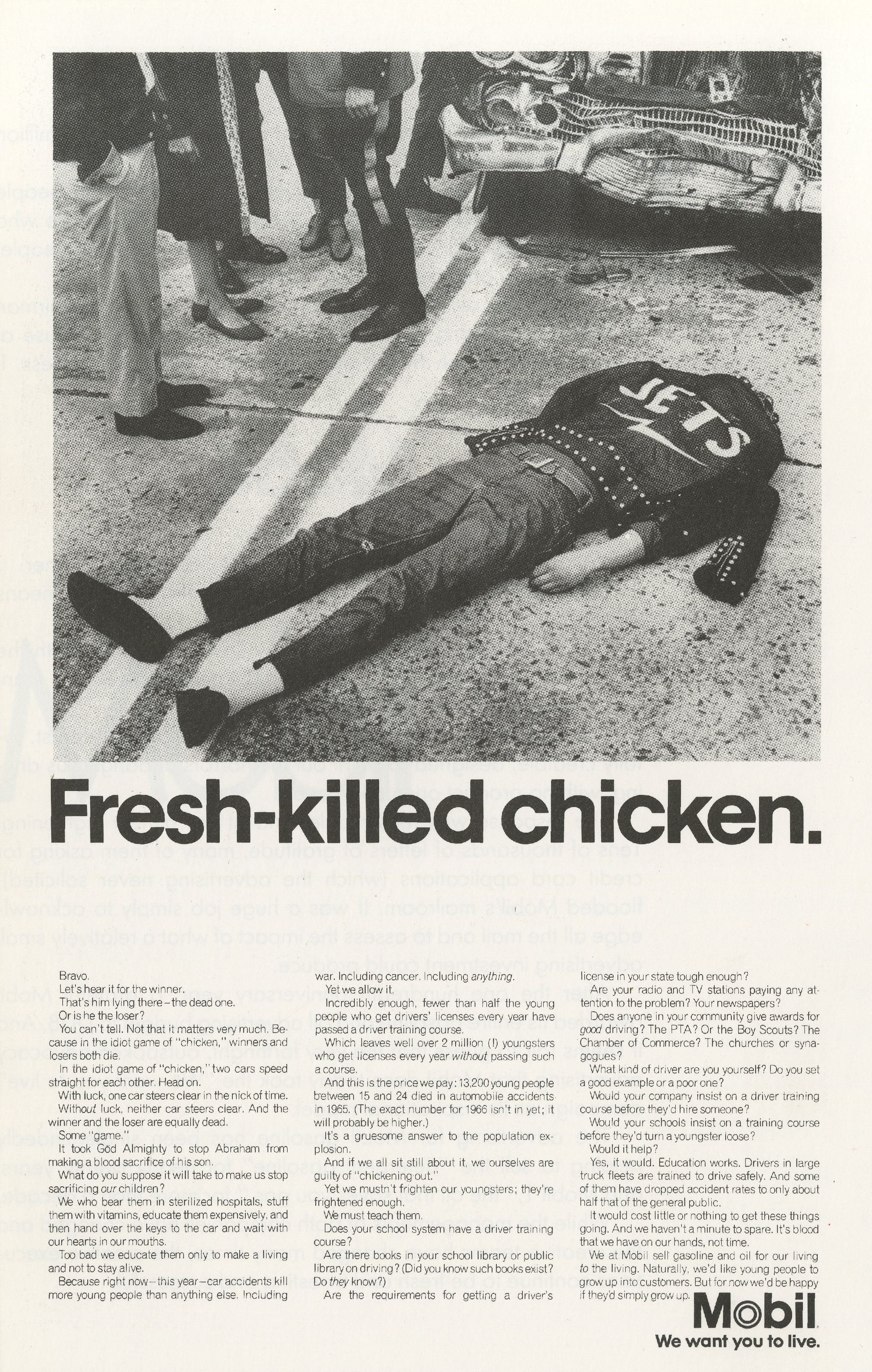Mobil 'Fresh Killed...' Len Sirowitz, DDB-01