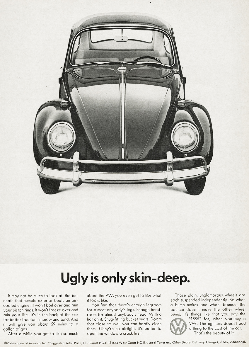 VW 'Ugly' Len Sirowitz, DDB, 1966