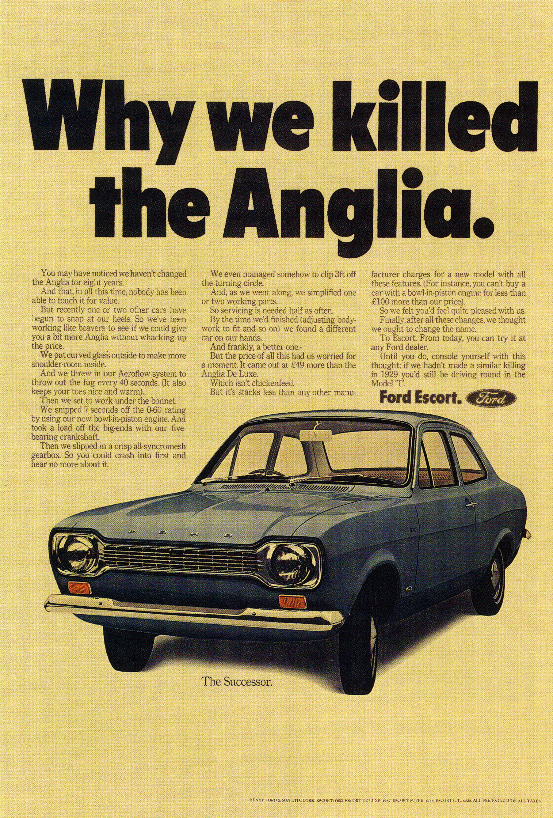 Max Forsythe, Ford -'Why We Killed The Anglia', CDP-01