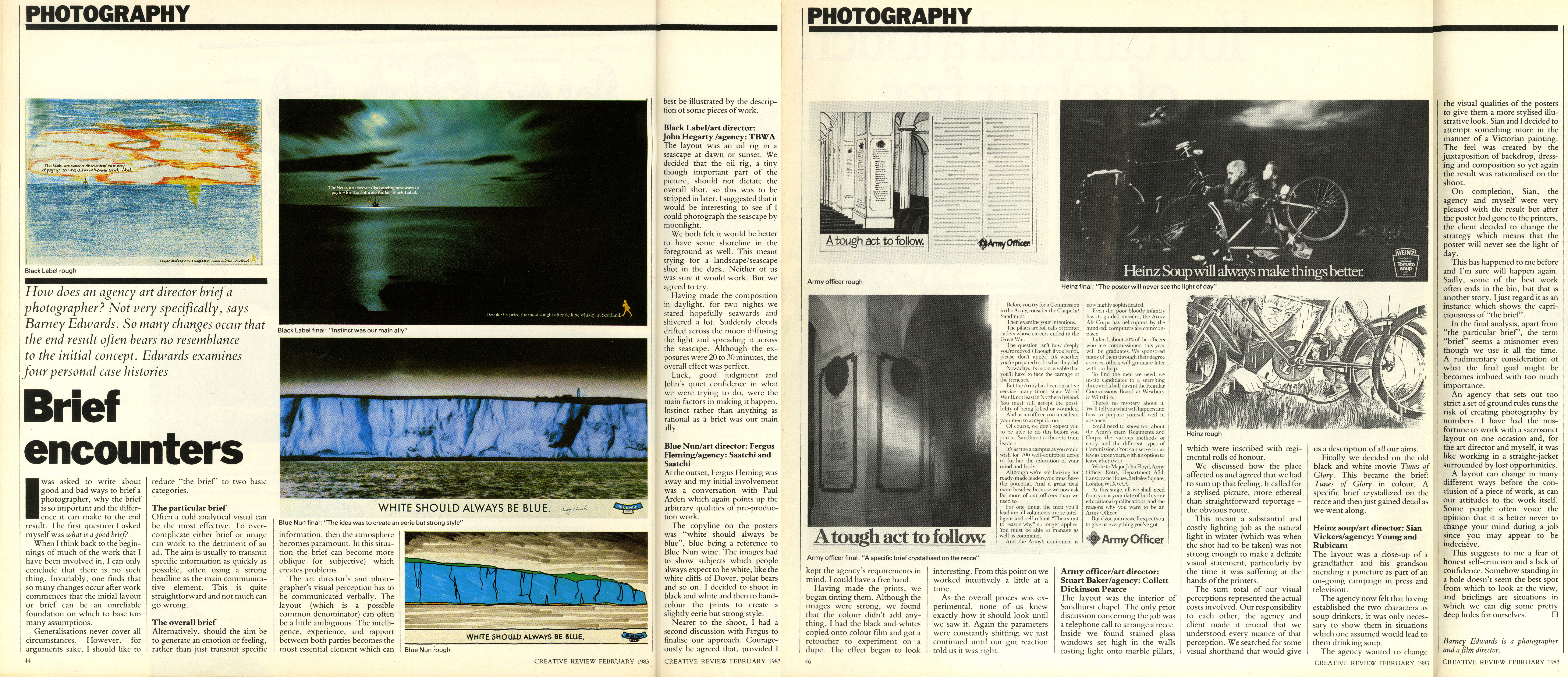 Barney Edwards, Creative Review Article. 1983-01