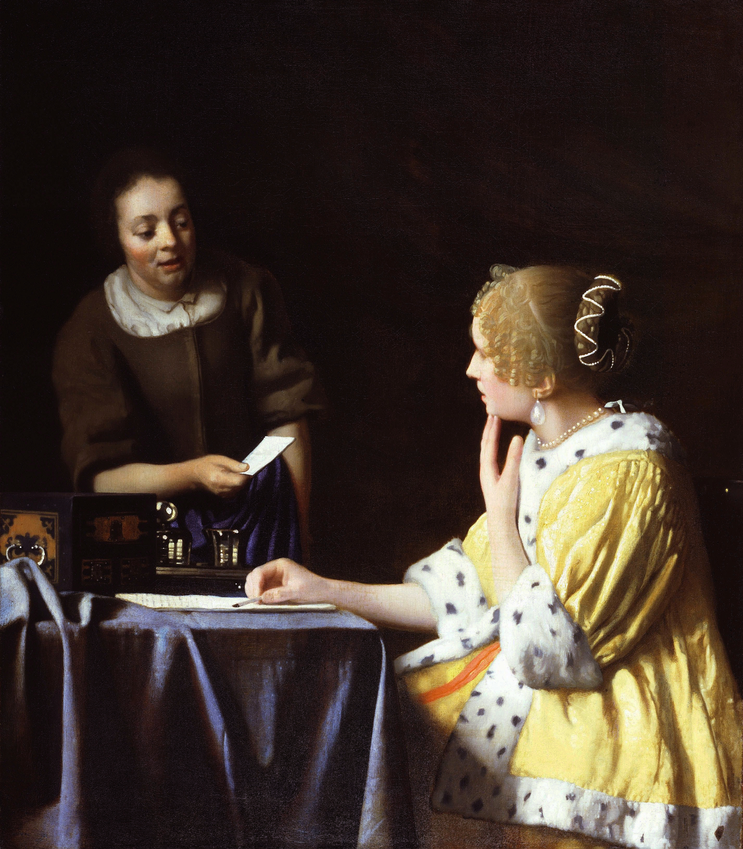 'Lady Maidservant Holding Letter' ' Vermeer.jpg
