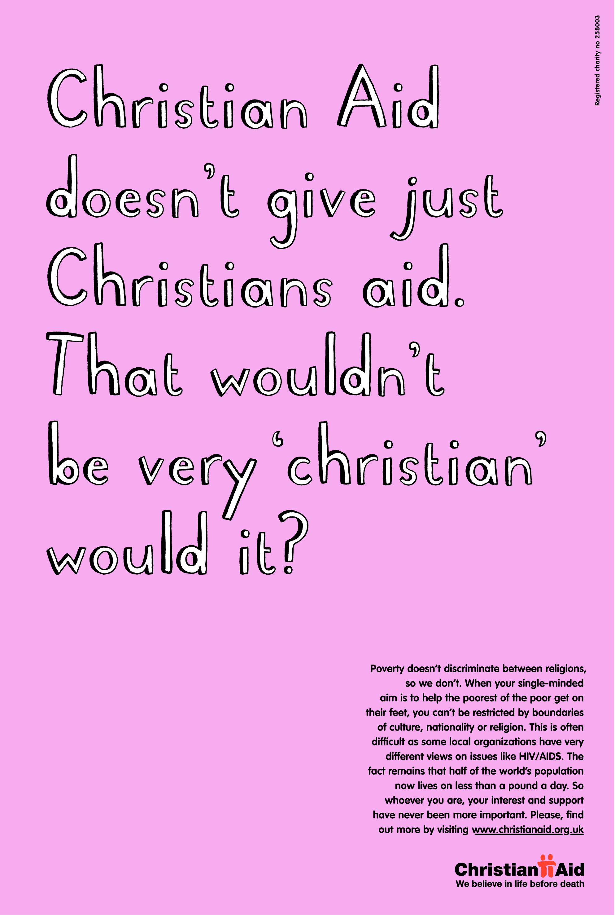 Christian Aid, 'Christian'. CDD