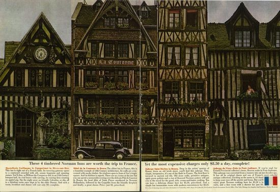 'These 4 Timbered' French Tourist Board, DDB NY, 1960's.jpg